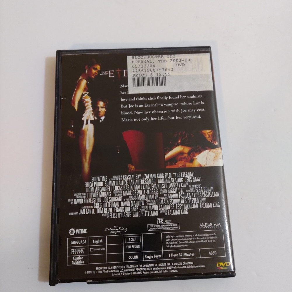 Eternal DVD Showtime Rated R - Picture 2 of 3